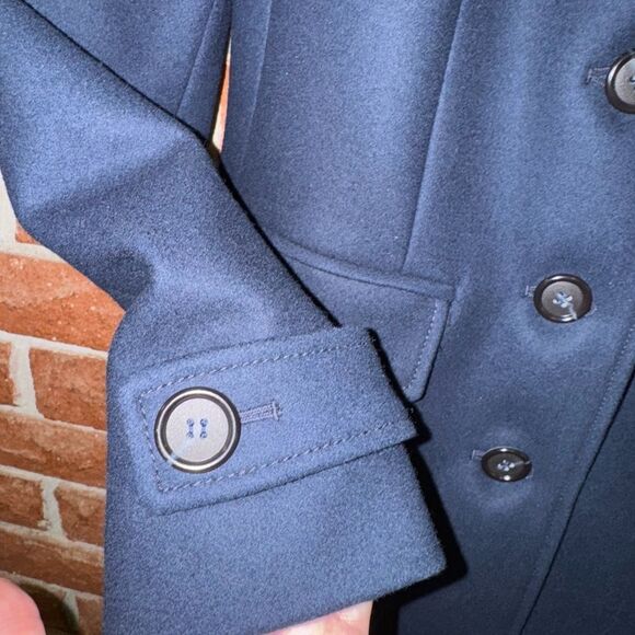 J. Crew Women's Navy Coat - Picture 3 of 10